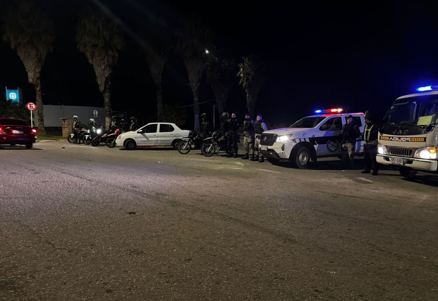 Control policial en Montevideo