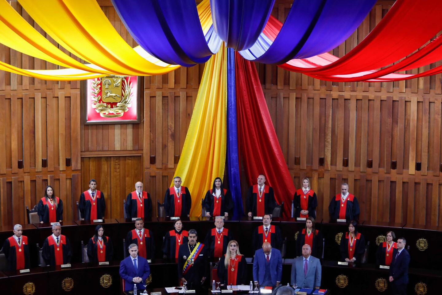 Ceremonia de inaguración del año judicial en el Tribunal Supremo de Justicia en Caracas, Venezuela.