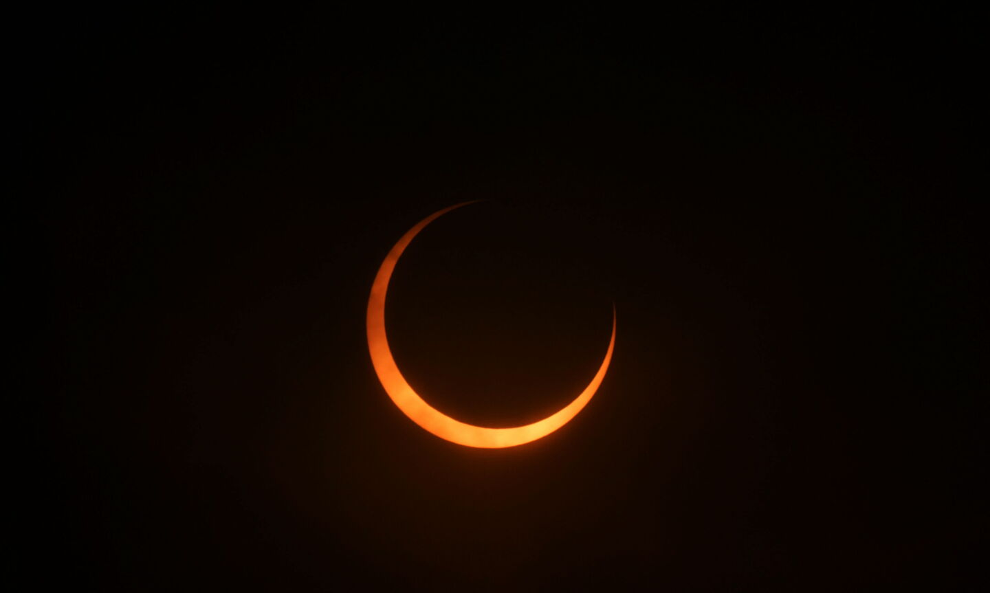 Eclipse solar anular en Argentina.