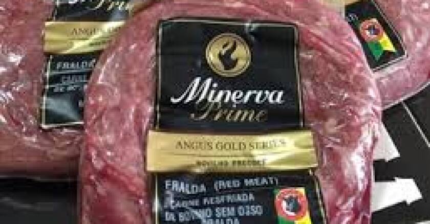 corte de carne bovina de Minerva.