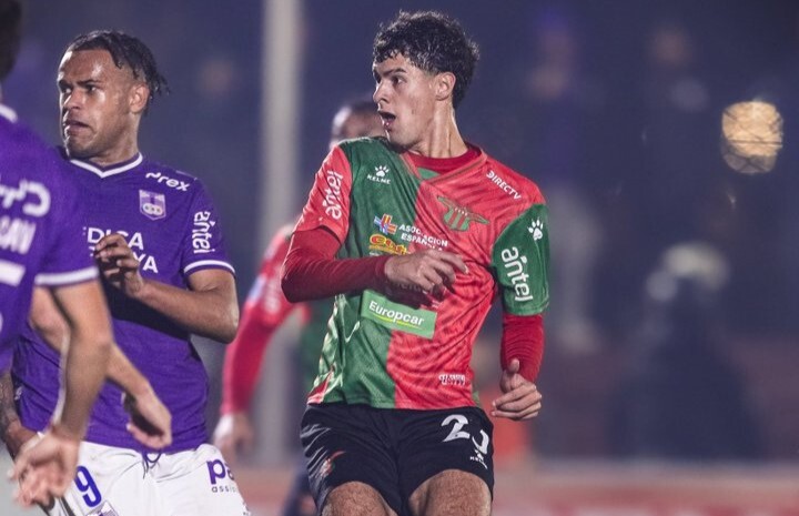 Mateo Rivero en Boston River vs. Defensor en Florida por la primera fecha del Clausura.