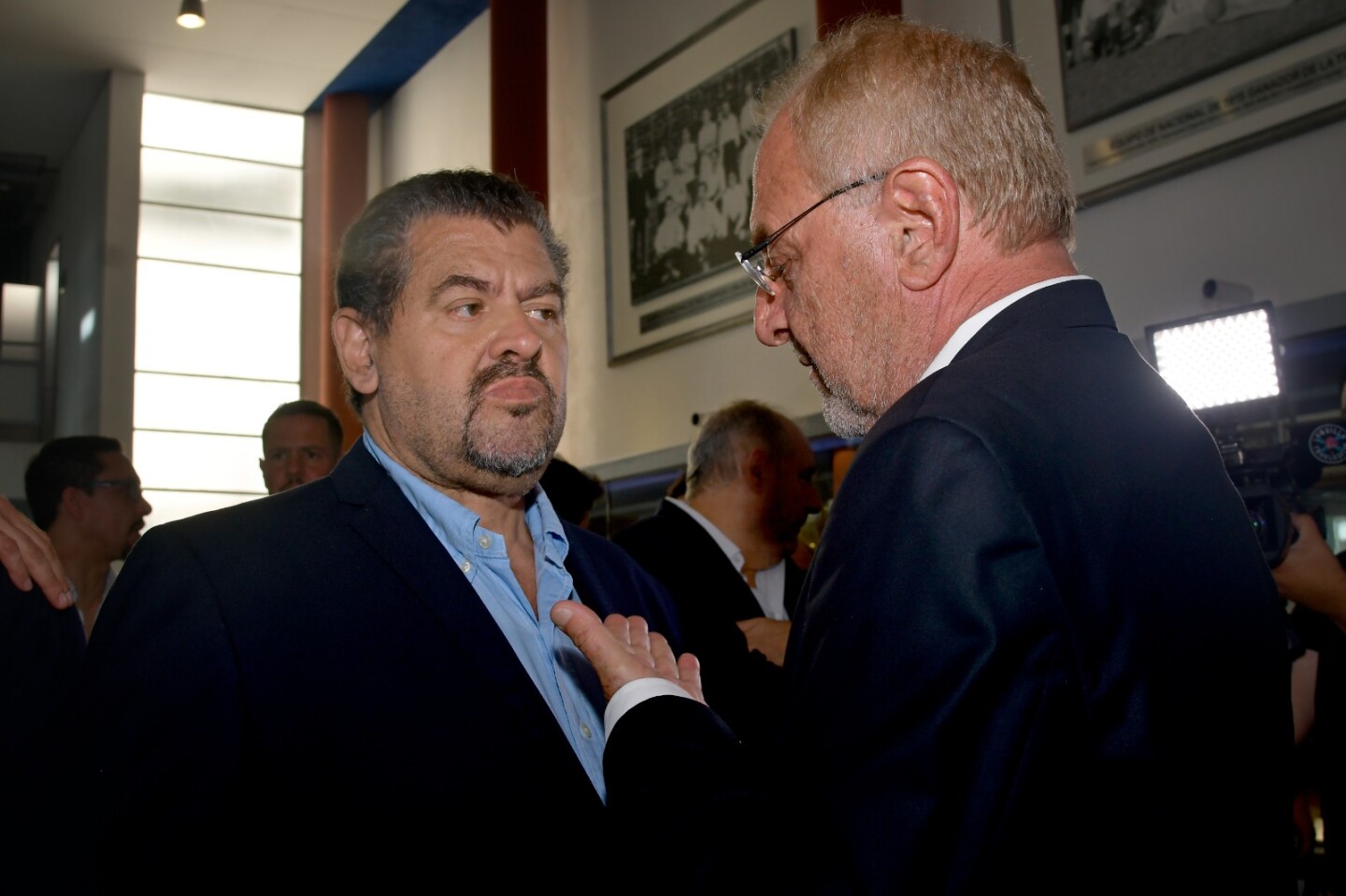 El presidente Ricardo Vairo junto al vicepresidente Flavio Perchman.