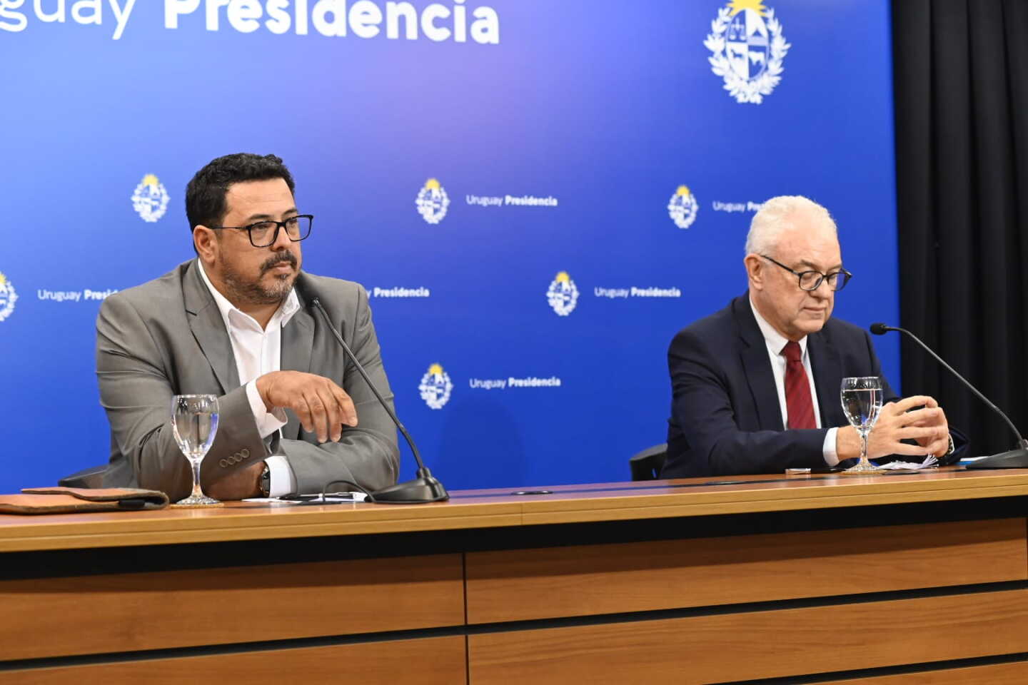 Alejandro Sánchez y Mario Lubetkin en conferencia de prensa.