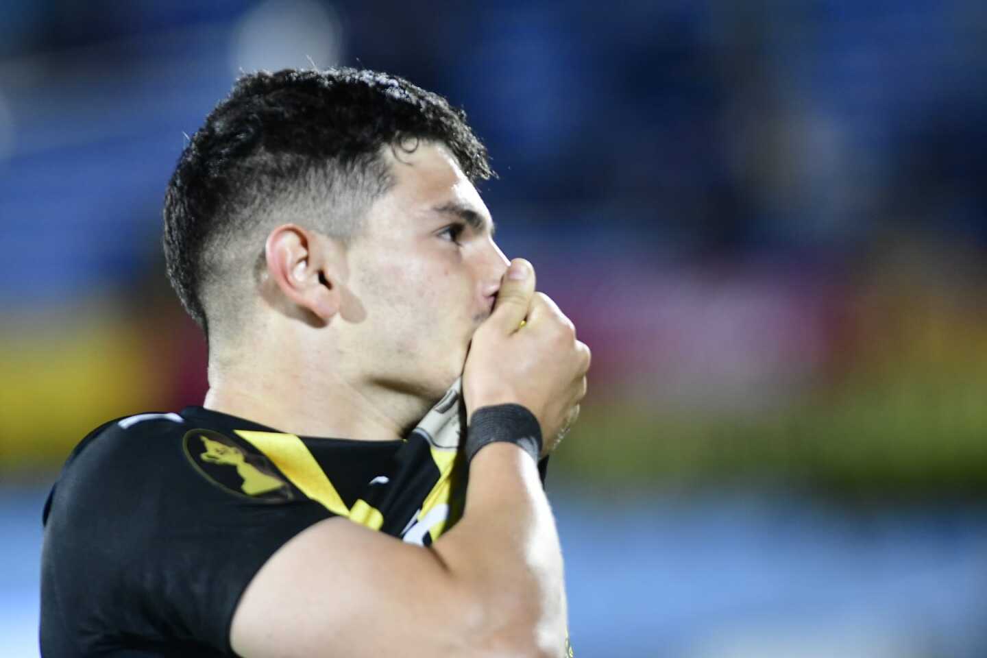 El festejo de Álvarez Martínez en el duelo entre MC Torque-Peñarol. Foto: Marcelo Bonjour.El festejo de Álvarez Martínez en el duelo entre MC Torque-Peñarol. Foto: Marcelo Bonjour.
