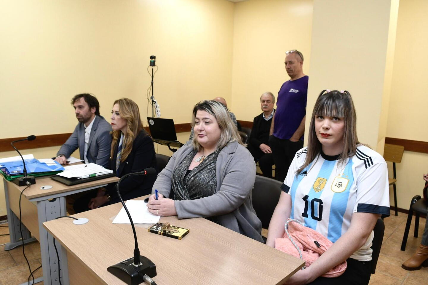 Audiencia contra Romina Celeste en juzgado de Ciudad de la Costa.