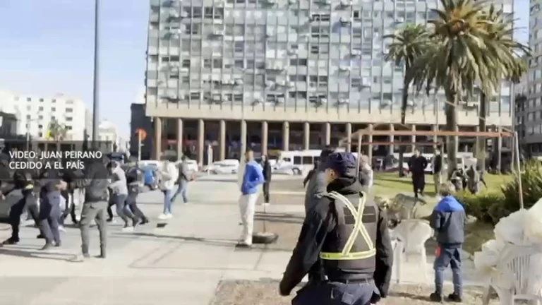 Incidentes entre la Policìa y el  Suntma en Torre ejecutiva 