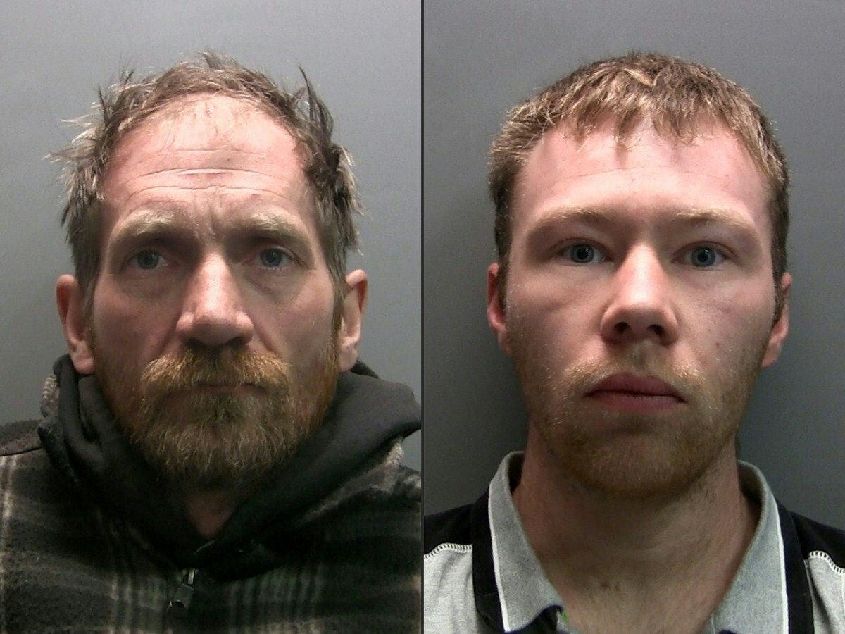 Daniel Graham (izq.) y Adam Carruthers, los dos hombres condenados por la tala del árbol en Sycamore Gap.