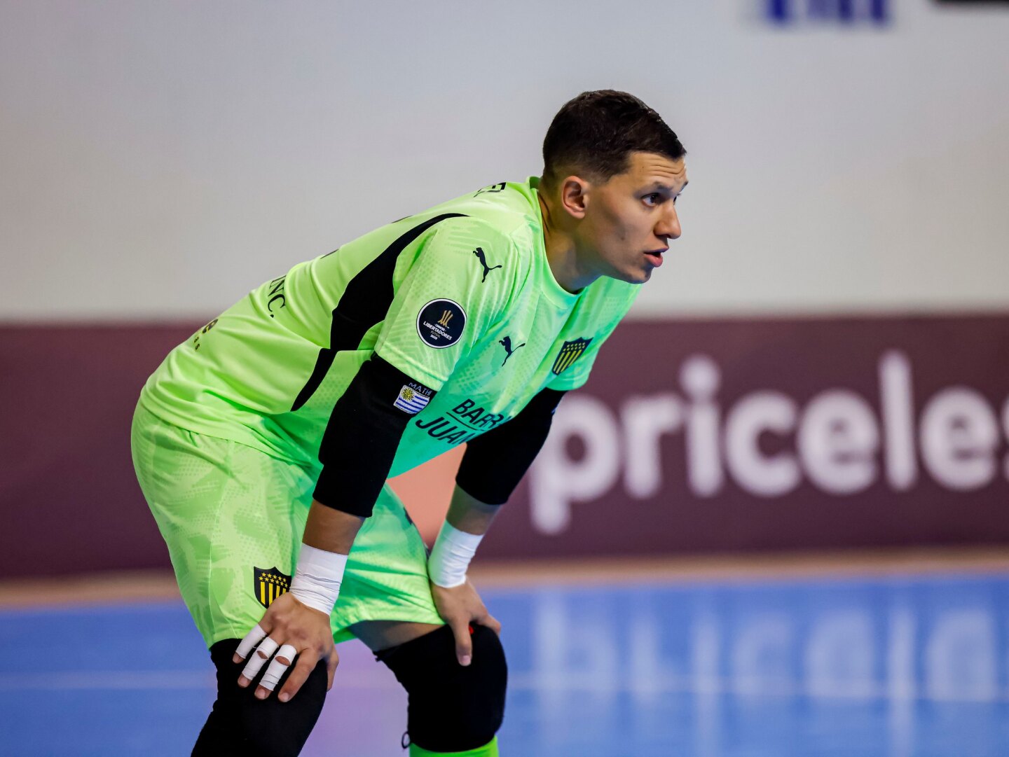 Mathías Fernández, arquero de Peñarol en la Copa Libertadores de futsal.