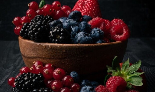 Frutos rojos.