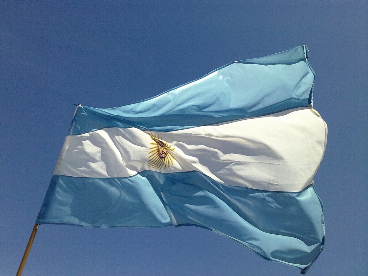 Bandera de Argentina.