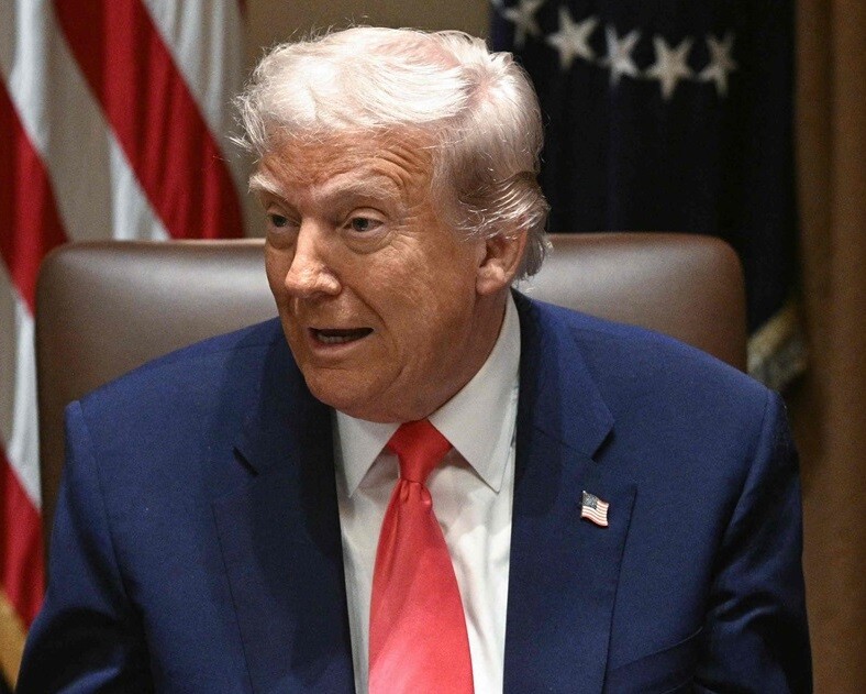 El presidente de Estados Unidos, Donald Trump, durante una reunión del gabinete en la Casa Blanca.
