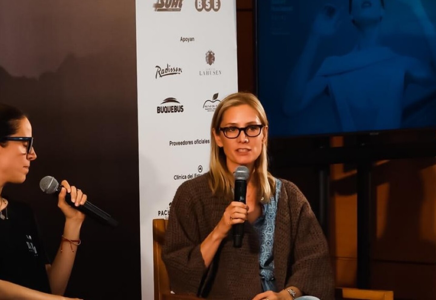 María Noel Riccetto y Gemma Bond en la presentación del ballet