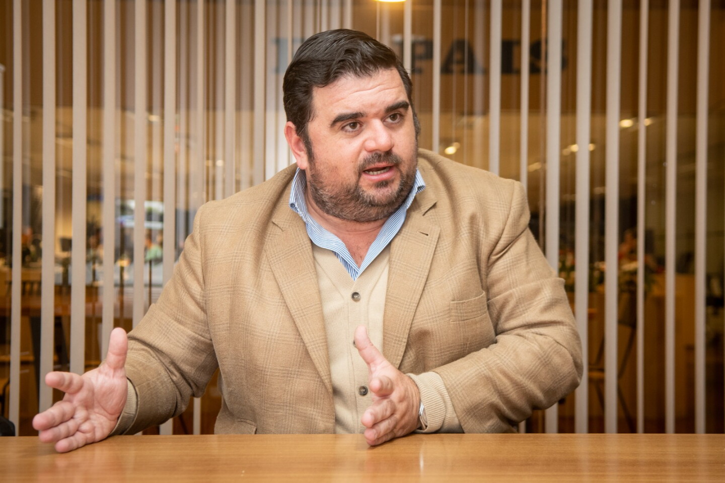El intendente nacionalista de Paysandú, Nicolás Olivera, en entrevista con El País