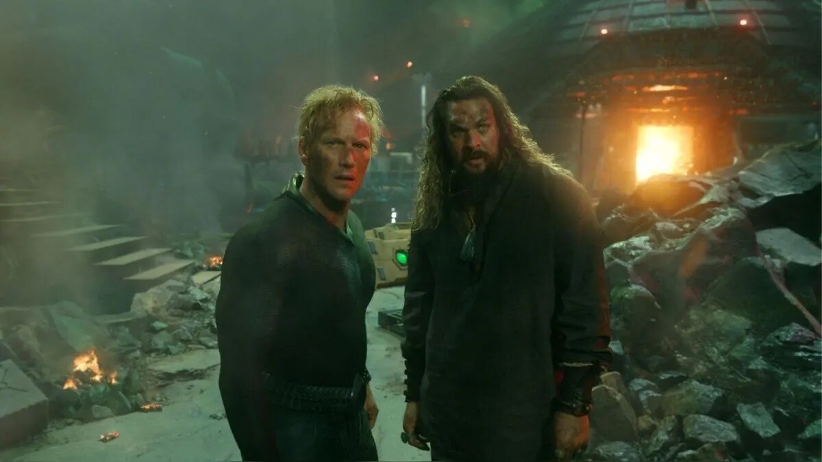 Patrick Wilson y Jason Momoa en "Aquaman y el reino perdido".