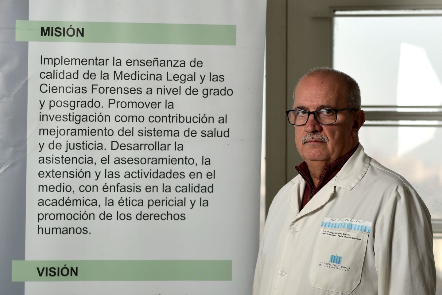 Hugo Rodríguez, director del Departamento de Medicina Legal de la Facultad de Medicina