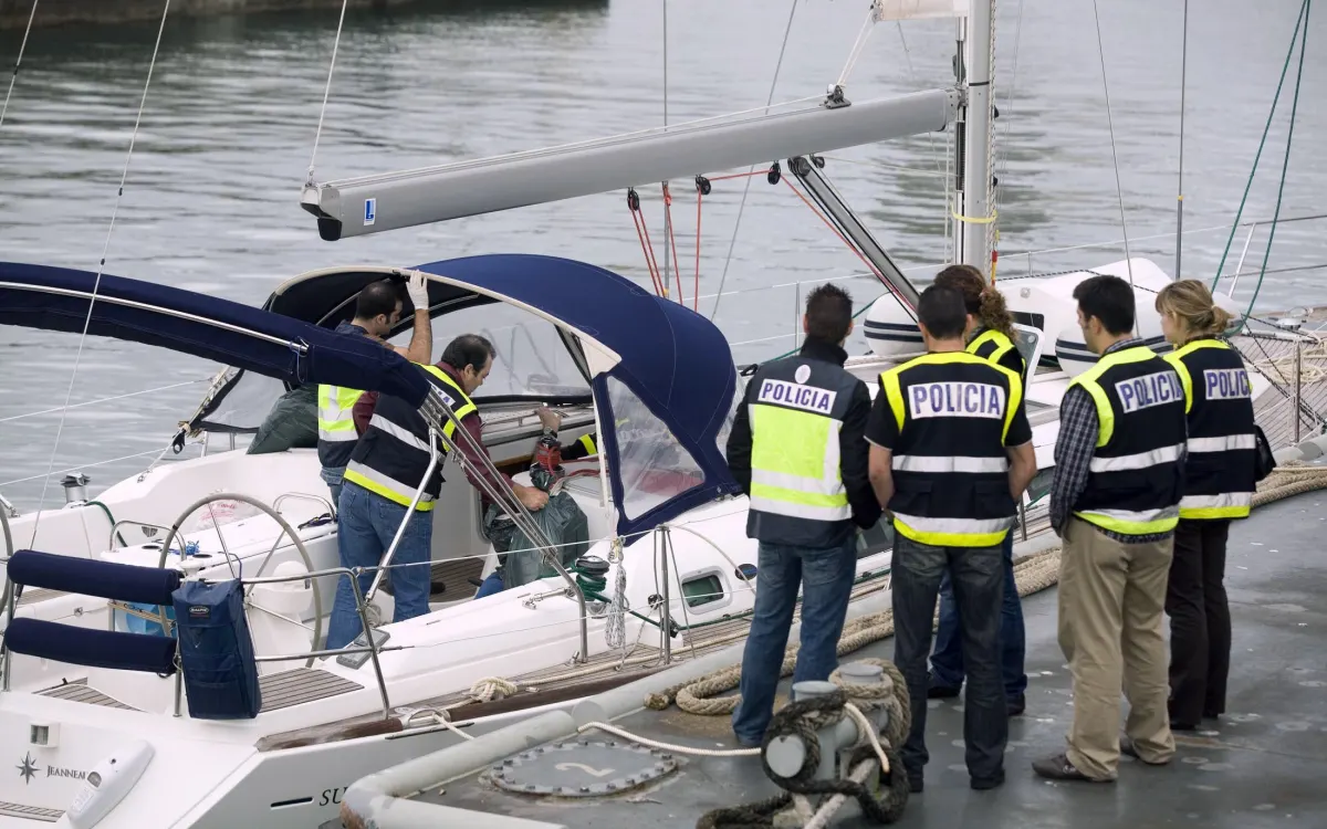 Un uruguayo fue detenido en España en un velero que transportaba 2.100 kilos de cocaína