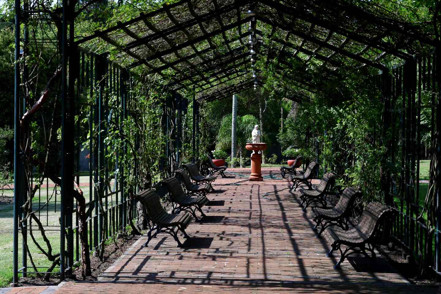 Jardín de la residencia de Suárez