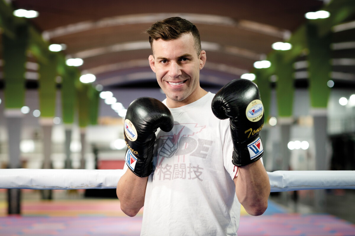 Nota a Gaston Reyno, peleador uruguayo de artes marciales mixtas, conocido como Tonga Reyno, que compite en la categoria de peso pluma, en el Centro de Entrenamiento de Deportes de Combate en Montevideo, ND 20220523, foto Leonardo Maine - Archivo El Pais