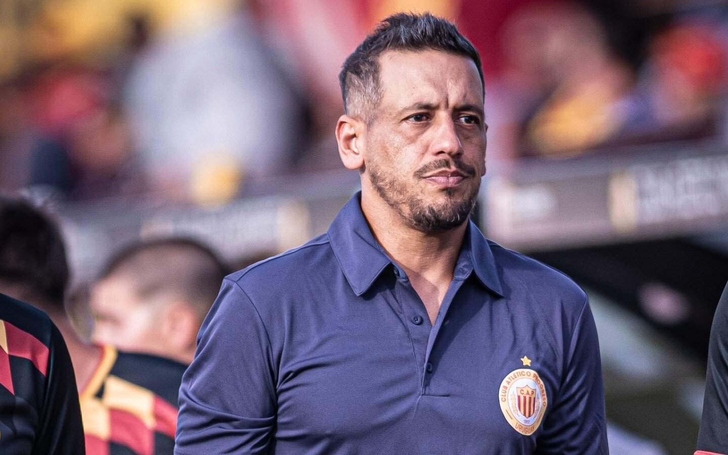 Javier Méndez como entrenador de Progreso.