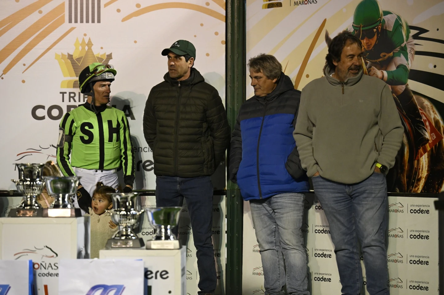Los ganadores de la Polla de Potrancas, entrenador, jinete y propietarios