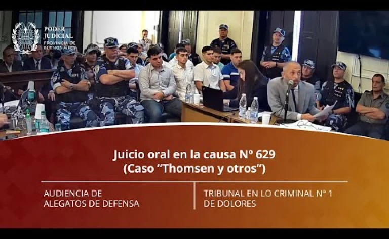 Causa “Thomsen y otros" - Audiencia de alegatos: Defensa