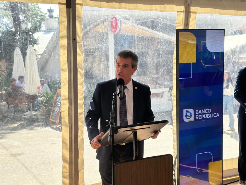 Álvaro García, presidente del BROU en la Expo Rural Prado 2025.