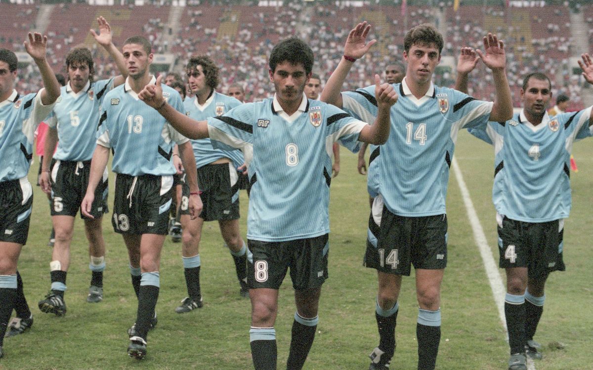 La selección Sub 20 de Uruguay que disputó el Mundial de Malasia.