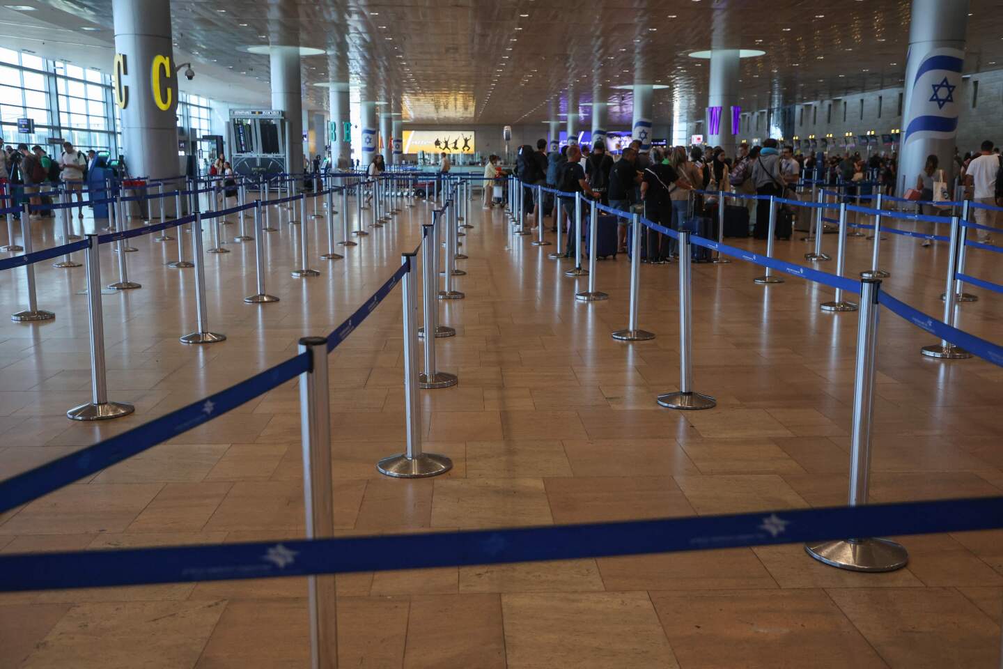 Ben Gurion. El aeropuerto detuvo sus actividades por unas horas ayer.
