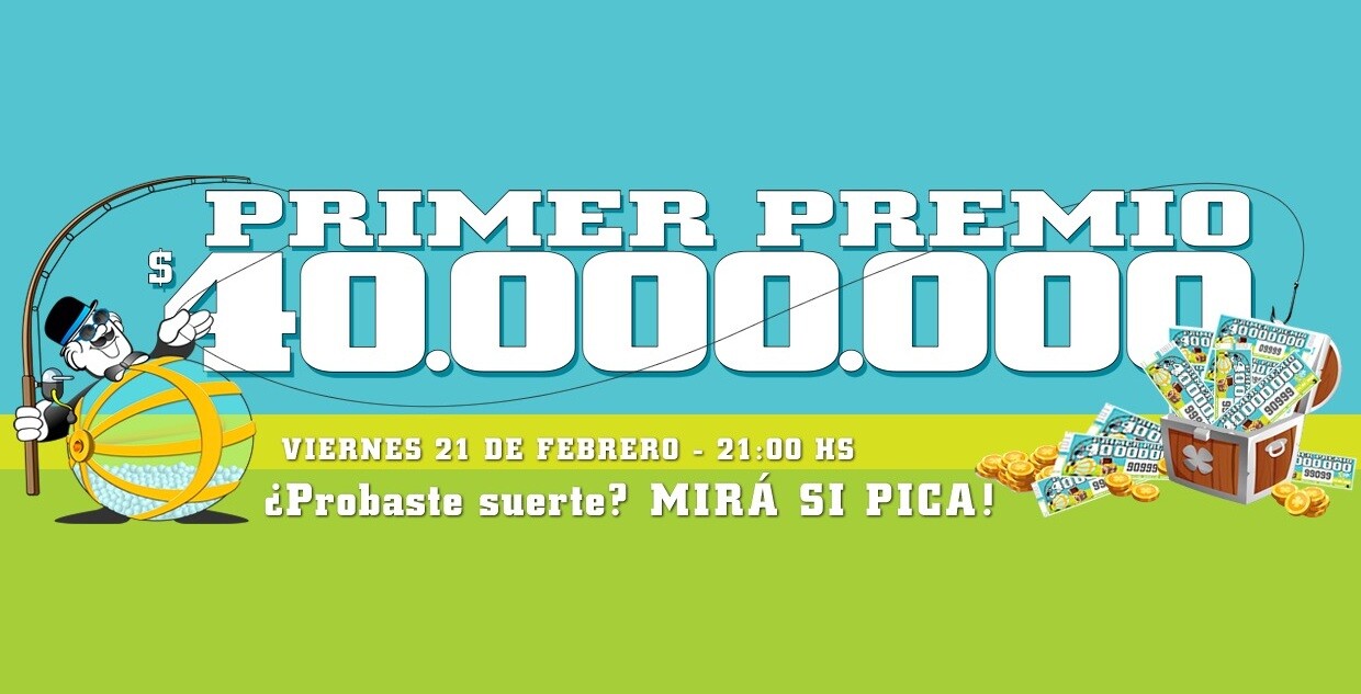 Lotería Uruguaya especial de febrero con doble chance.