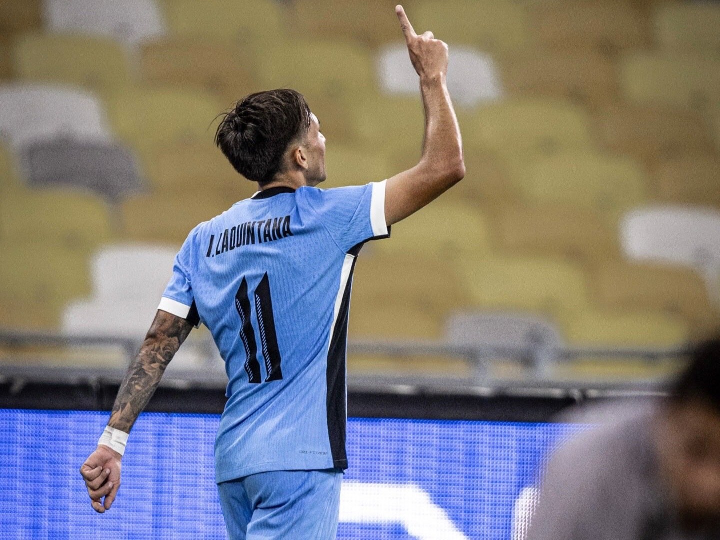 Ignacio Laquintana debutó con gol en la selección absoluta de Uruguay