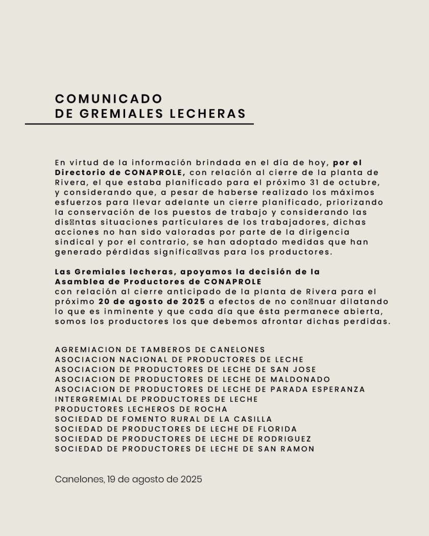 Comunicado de las gremiales lecherias.jpeg
