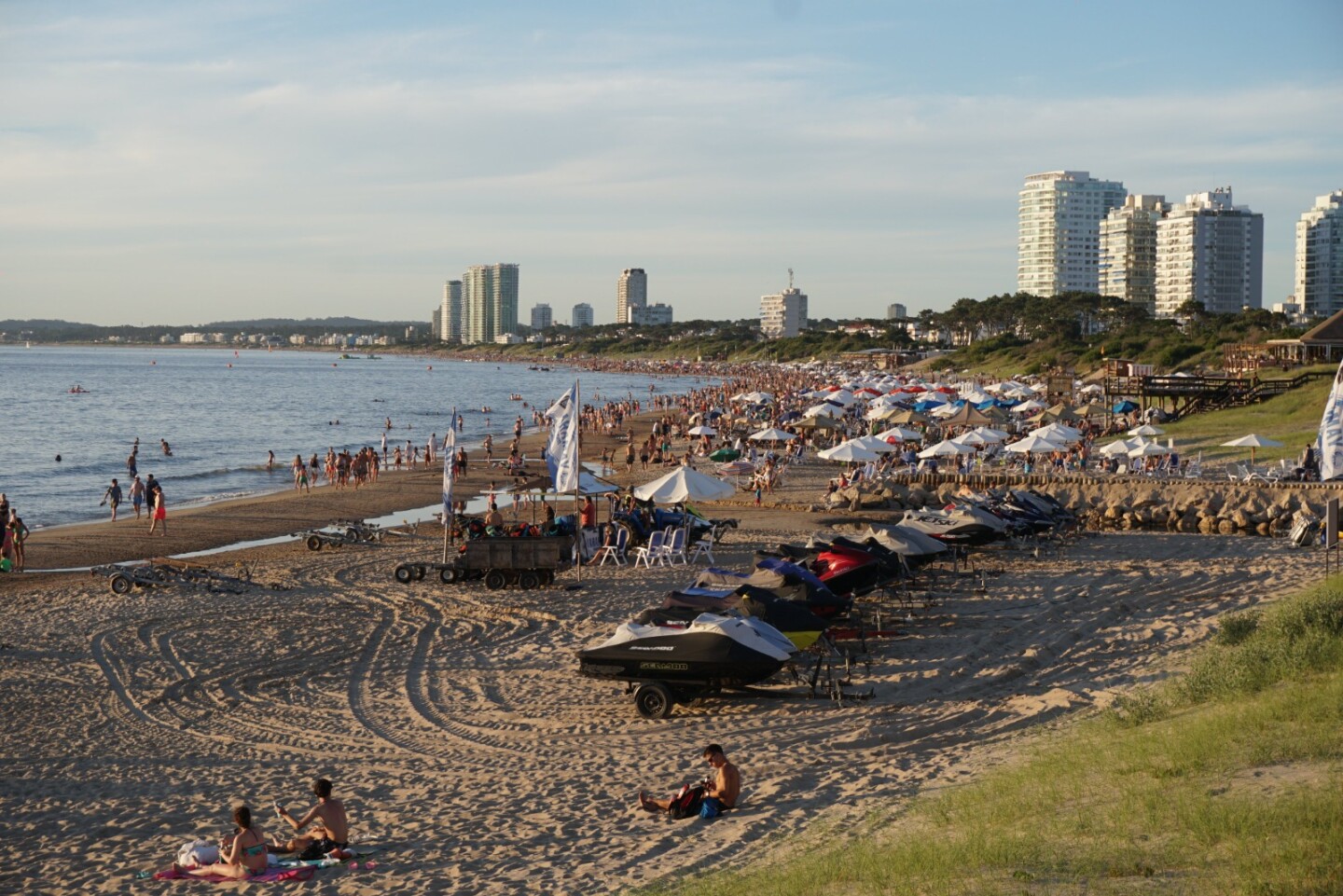 Playa de Punta del Este.