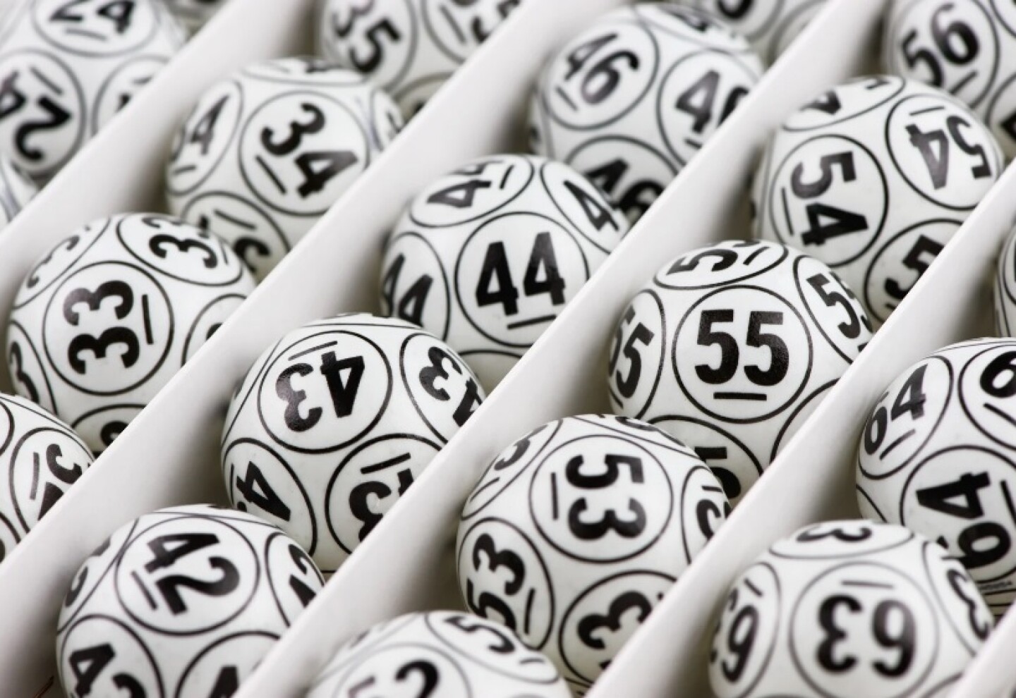 Bolillas de lotería.