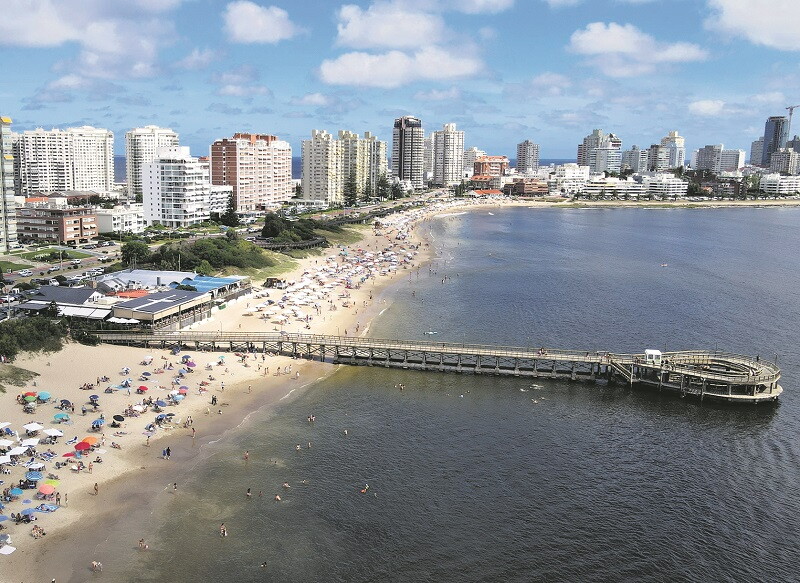 Playa Mansa de Punta del Este