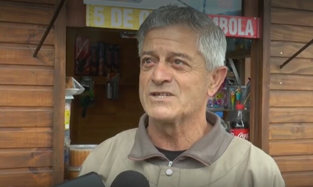 José Morales, dueño de un kiosco de Cerro Largo.