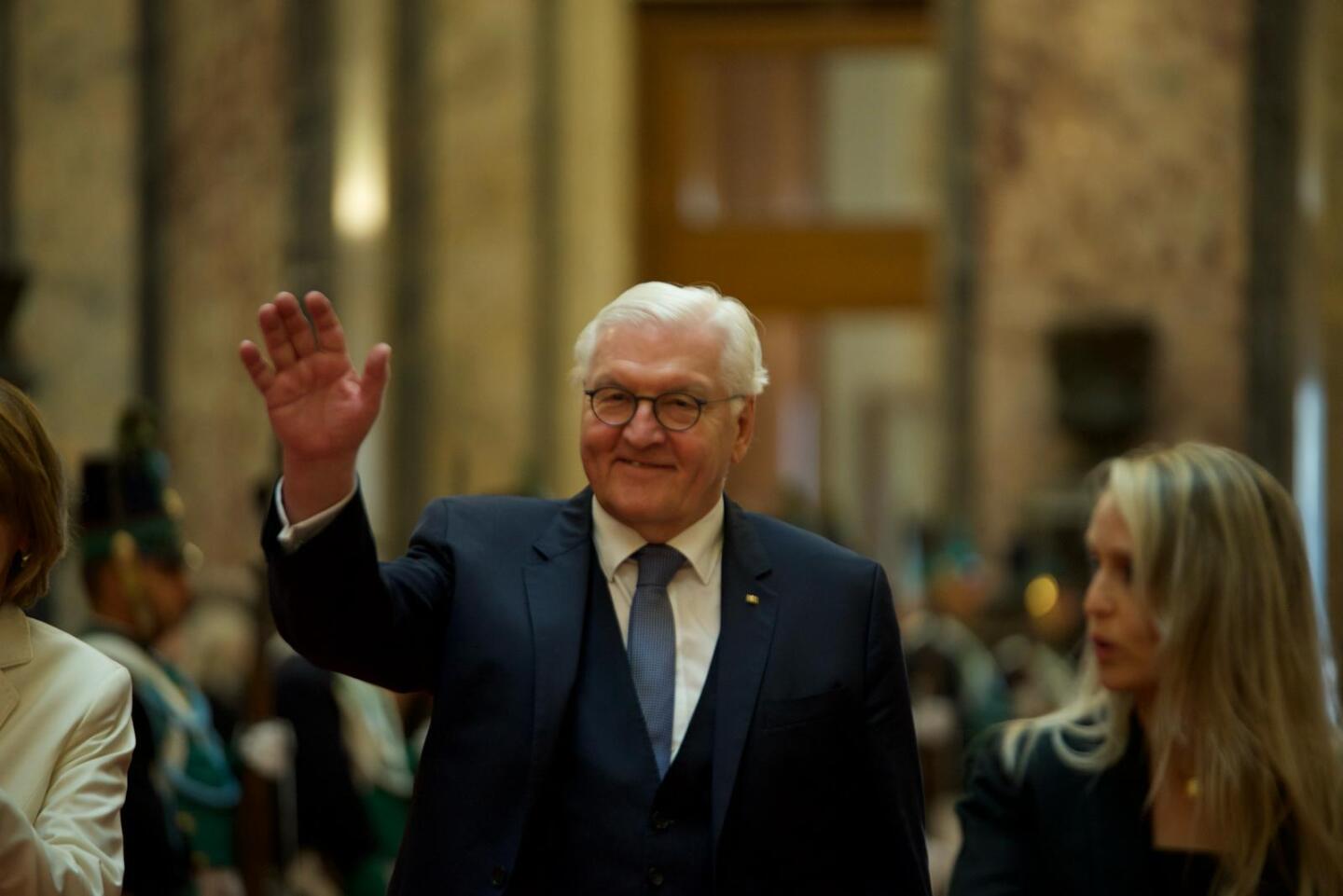 Presidente de Alemania, Frank-Walter Steinmeier, en el Palacio Legislativo