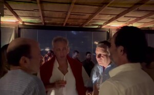 El encuentro de Álvaro Delgado e Ignacio Álvarez en Punta del Este