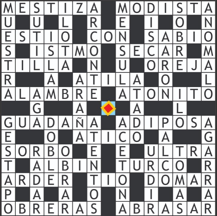 Solución crucigrama anterior