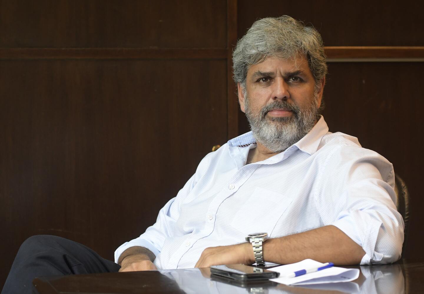 Evaristo González, integrante del Consejo Directivo de Peñarol y líder de la oposición.