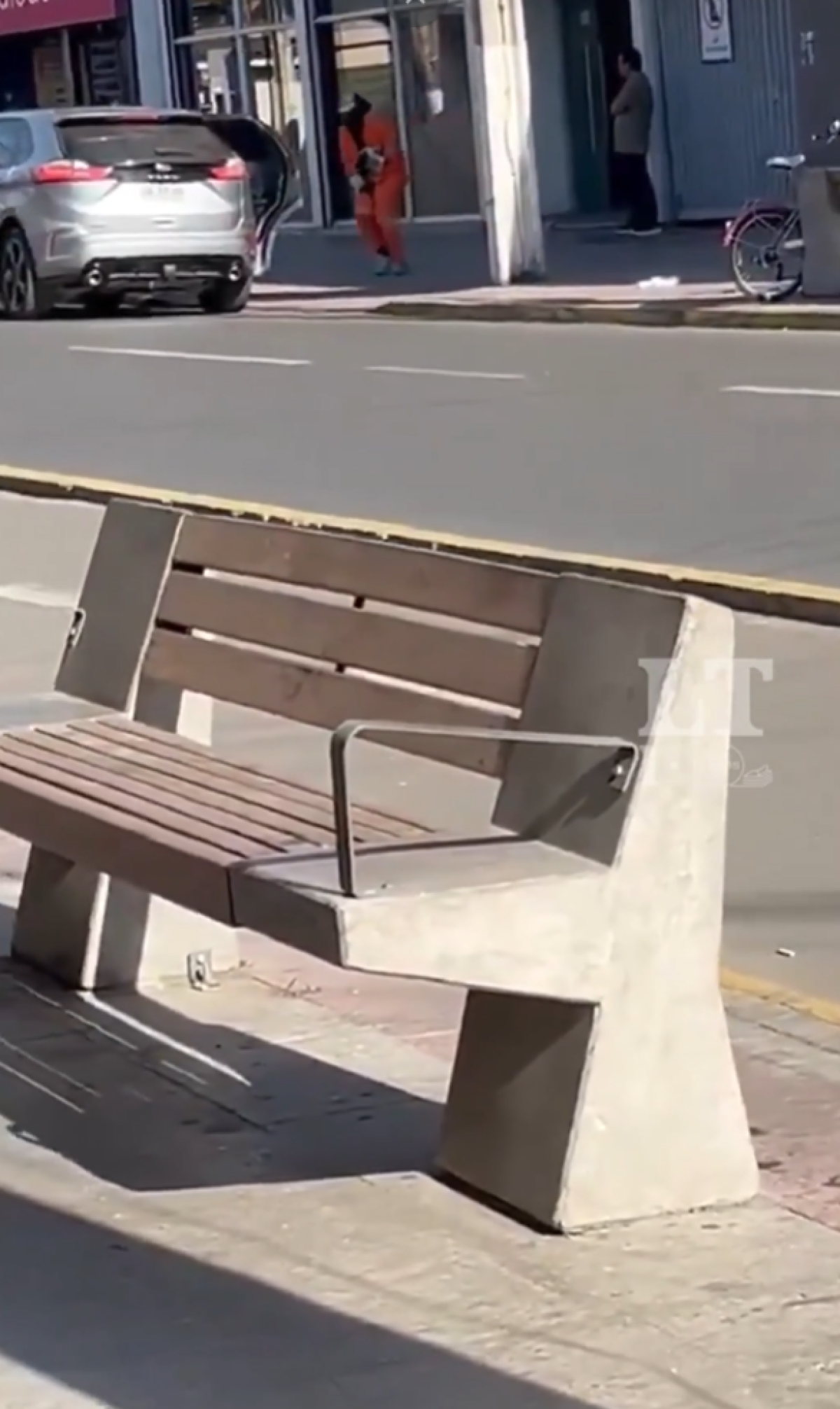 Atraco de un banco en Chile.