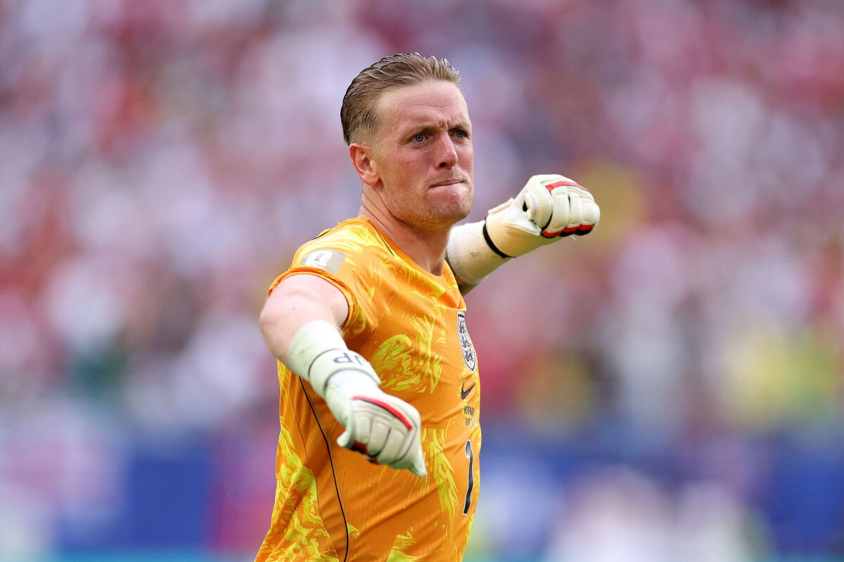 Jordan Pickford, arquero de Inglaterra en el Mundial de 2026.