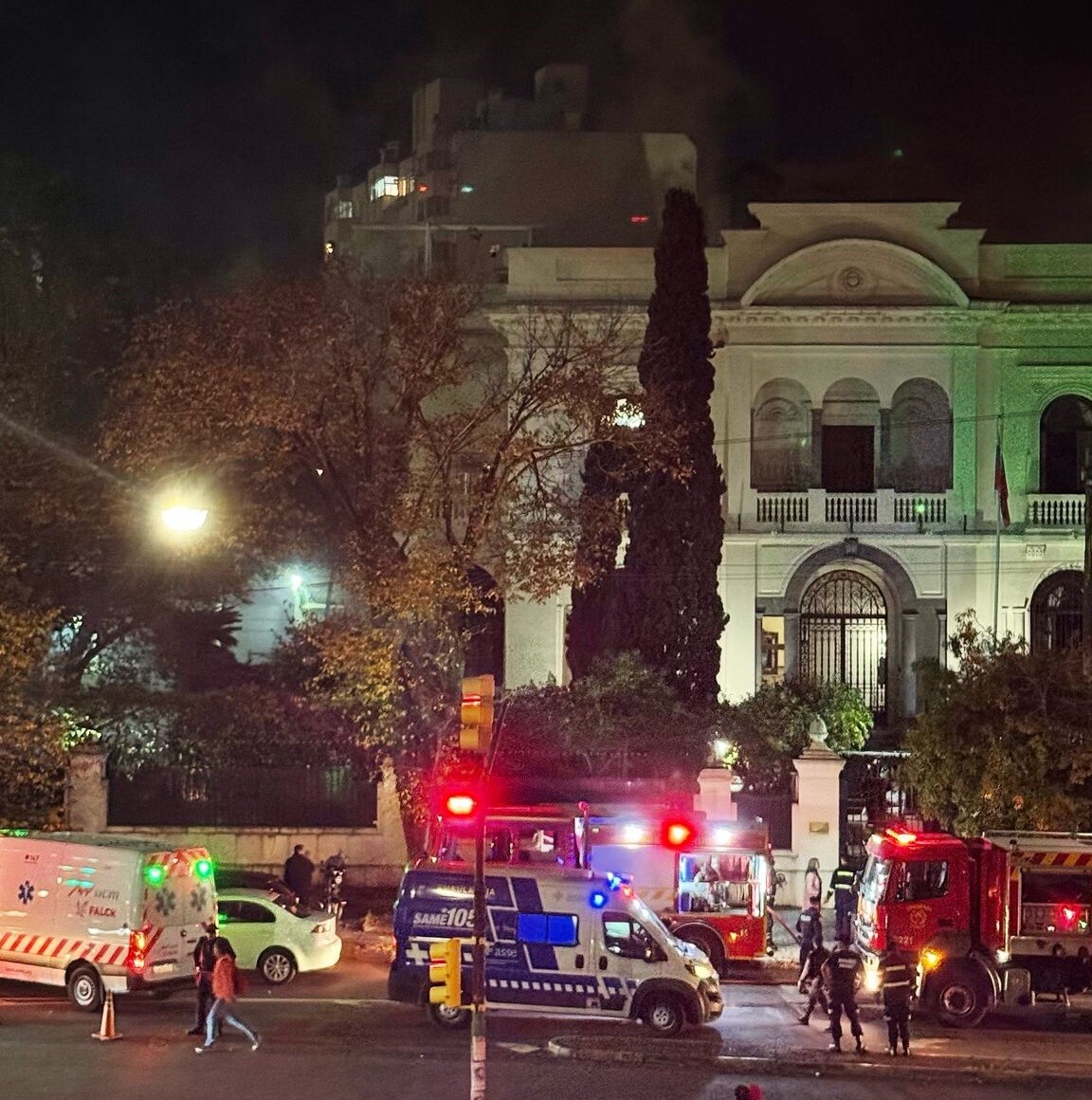 Incendio en embajada de Rusia, en Pocitos.