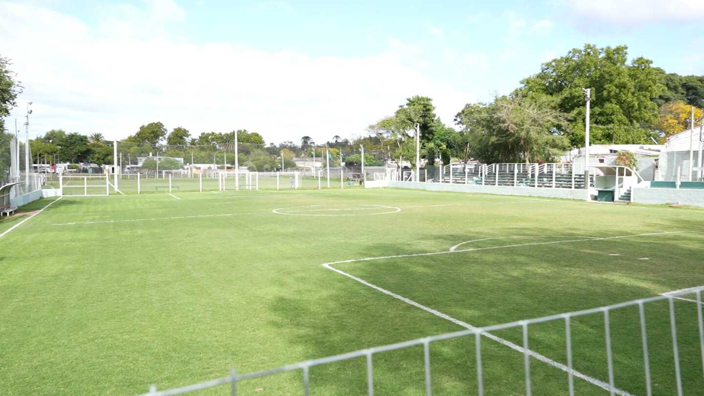 El predio de baby fútbol de Urunday Universitario.