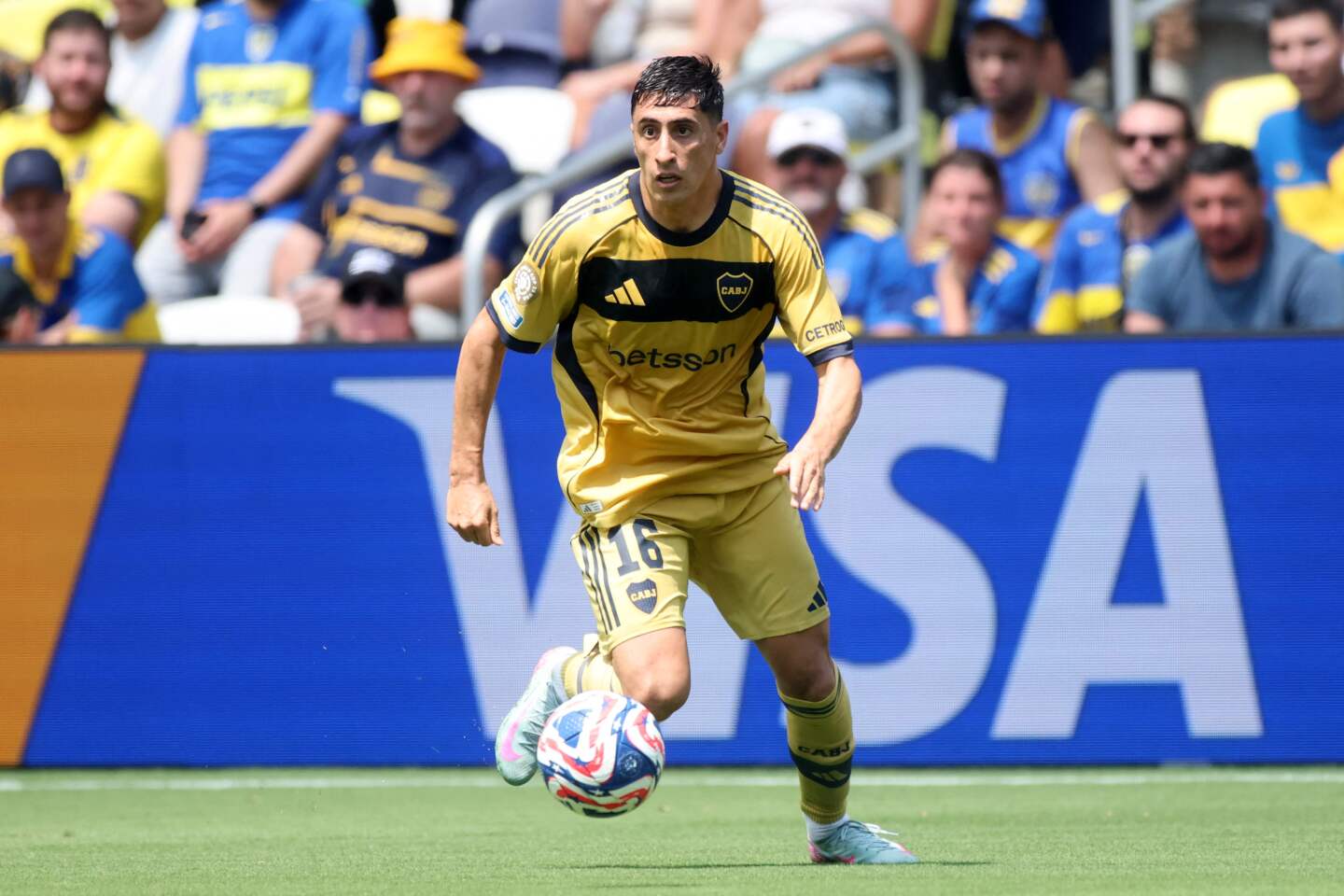 Miguel Merentiel en Boca Juniors durante el Mundial de Clubes 2025.