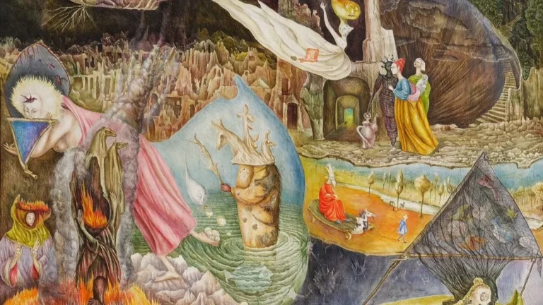 Leonora Carrington. Las distracciones de Dagoberto, 1945. Colección Eduardo F. Costantini.