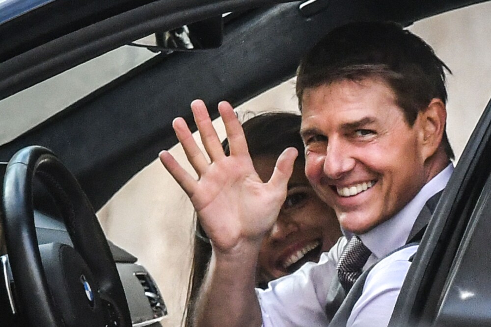 Tom Cruise se encuentra en Roma filmando escenas para "Misión Imposible: Lybra". Foto: AFP