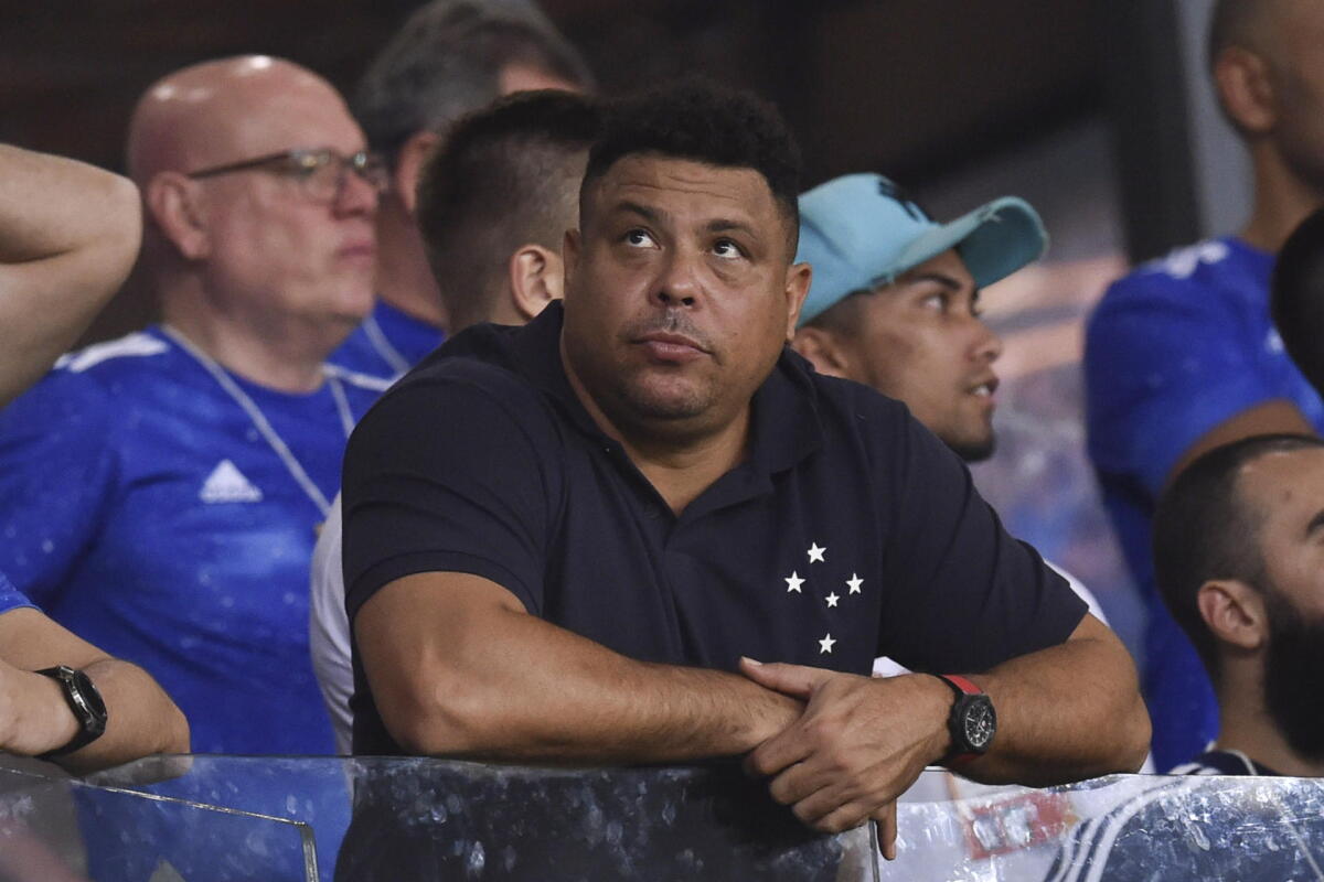 Ronaldo Nazario, quien acaba de vender las acciones mayoritarias del Cruzeiro.