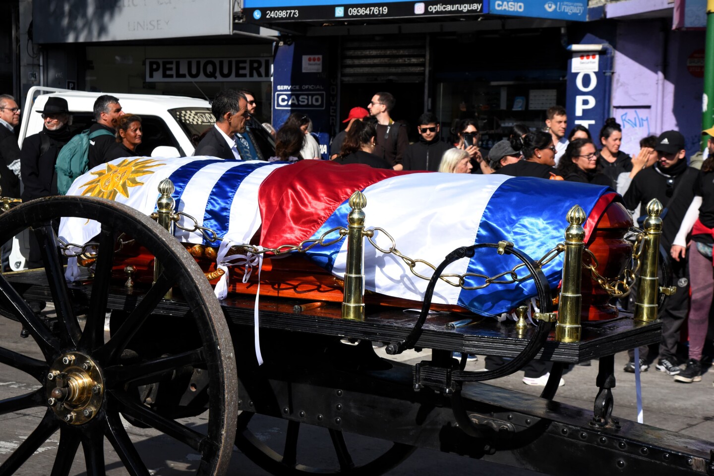 Cortejo fúnebre del ex presidente José Mujica