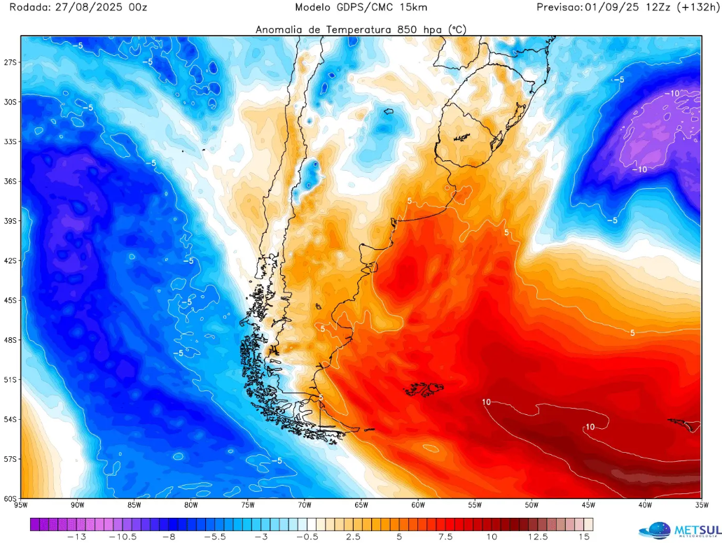 Mapa de temperaturas
