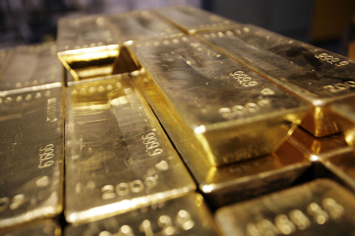 Lingotes de oro.